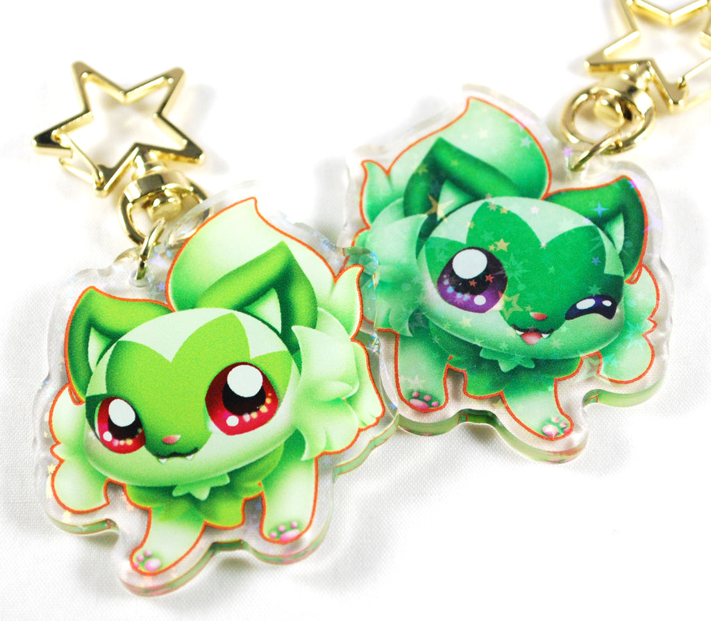 Sprigatito Chibi Fanart Keychain
