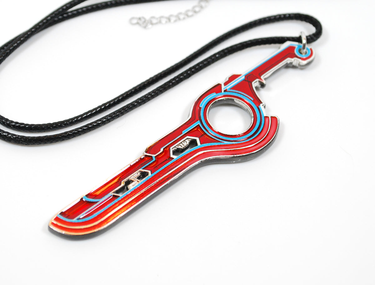 Shulk's Monado I in Metal and Enamel as Necklace Keychain or Pin