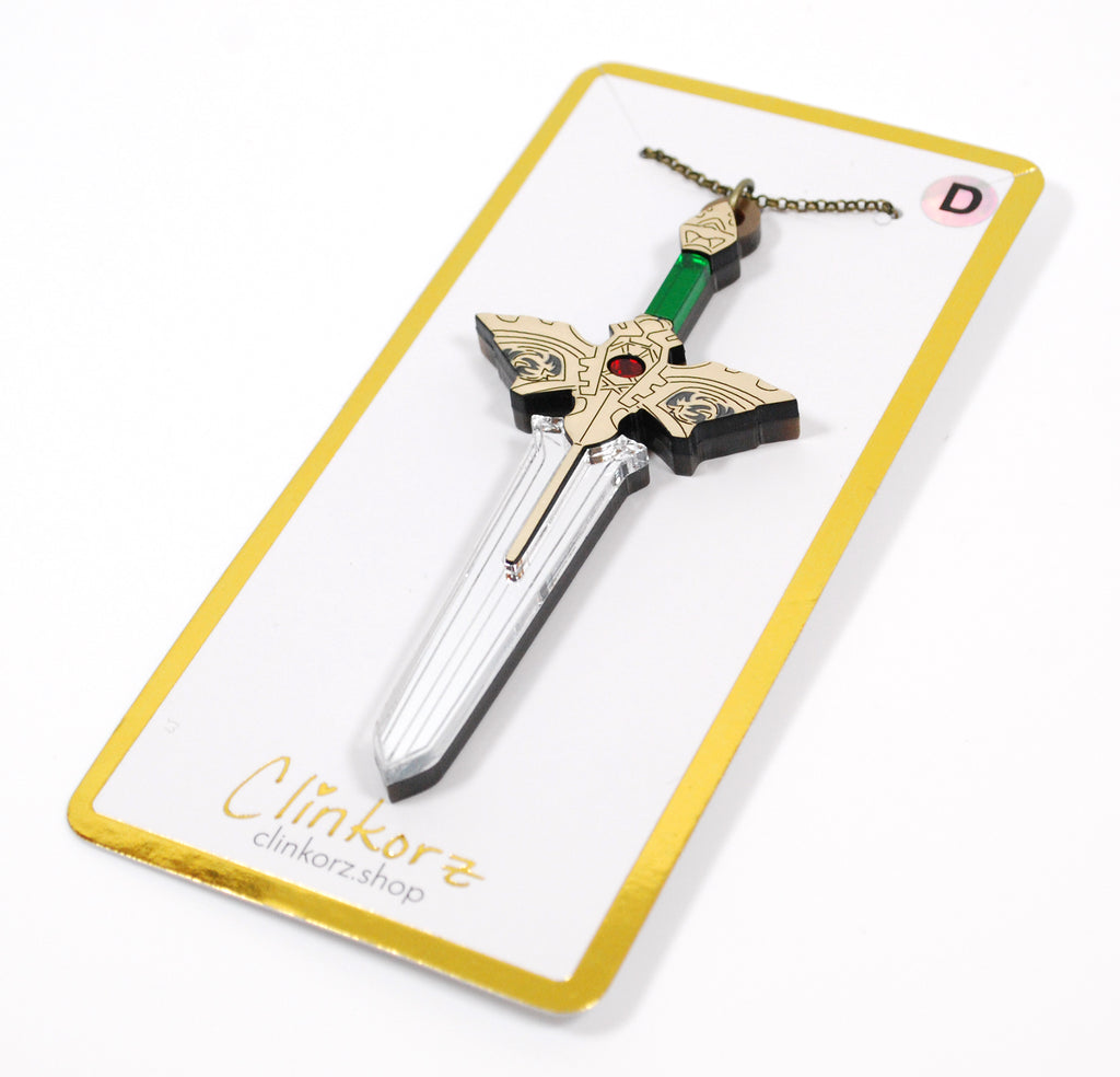 Discontinued Fire Emblem Roy's Binding Blade Acrylic Necklace or Keychain