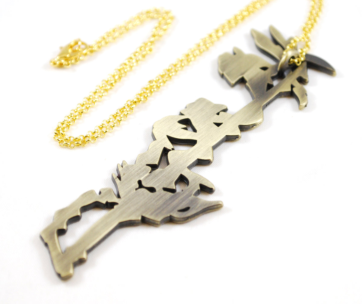Judas Priest Silver Color British Steel Necklace and Razor Blade Pendant  new