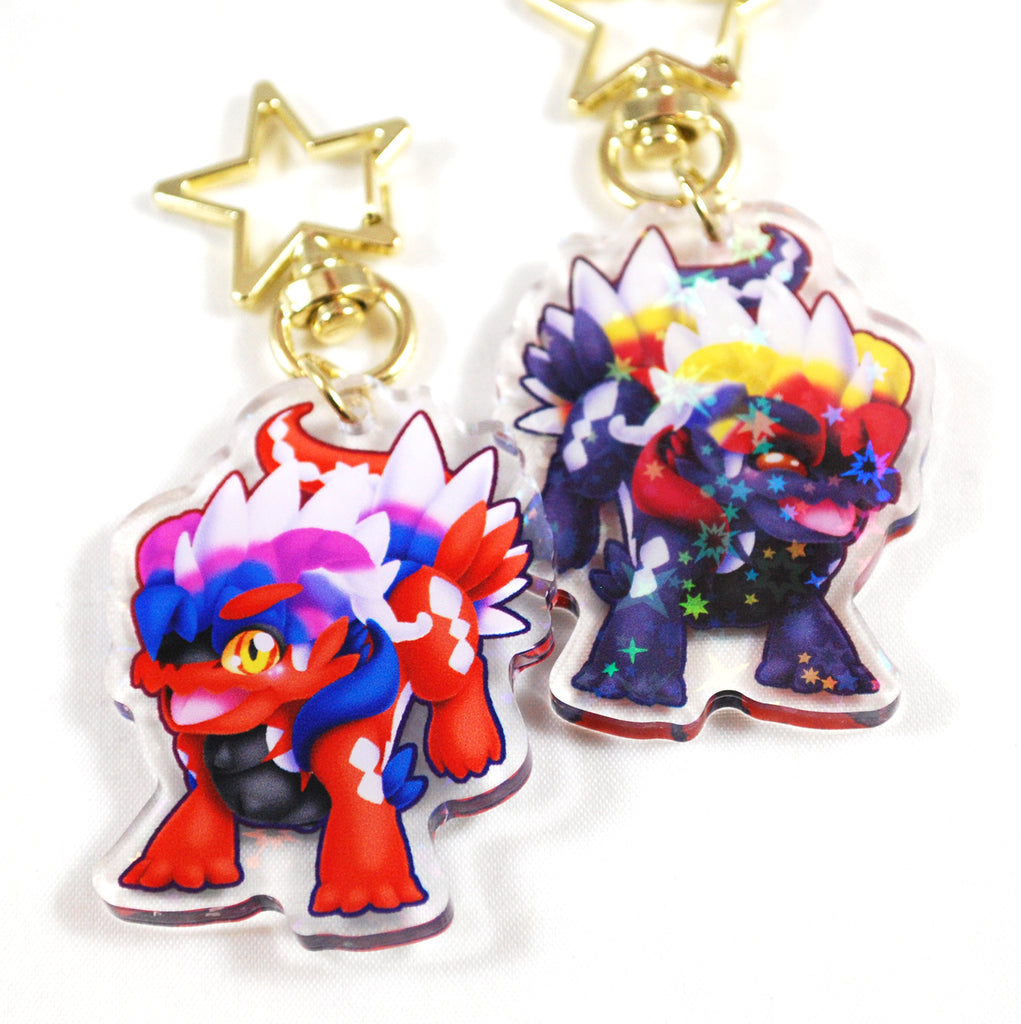 Koraidon Chibi Fanart Keychain