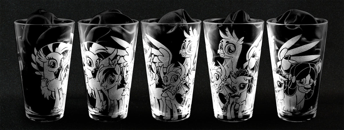 Can Shaped Drinking Glass - Screenprint - Glass Etching – Pewter Graphics