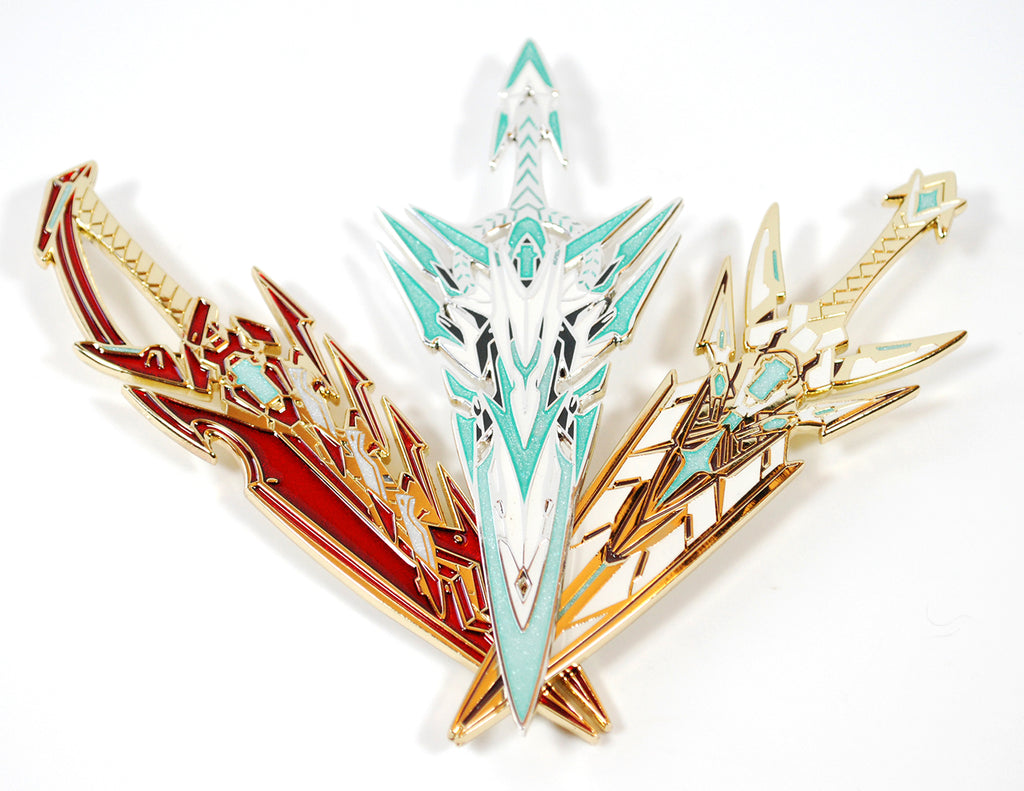 XB2 Pyra Mythra Pneuma Aegis Blade Enamel and Metal Accessory