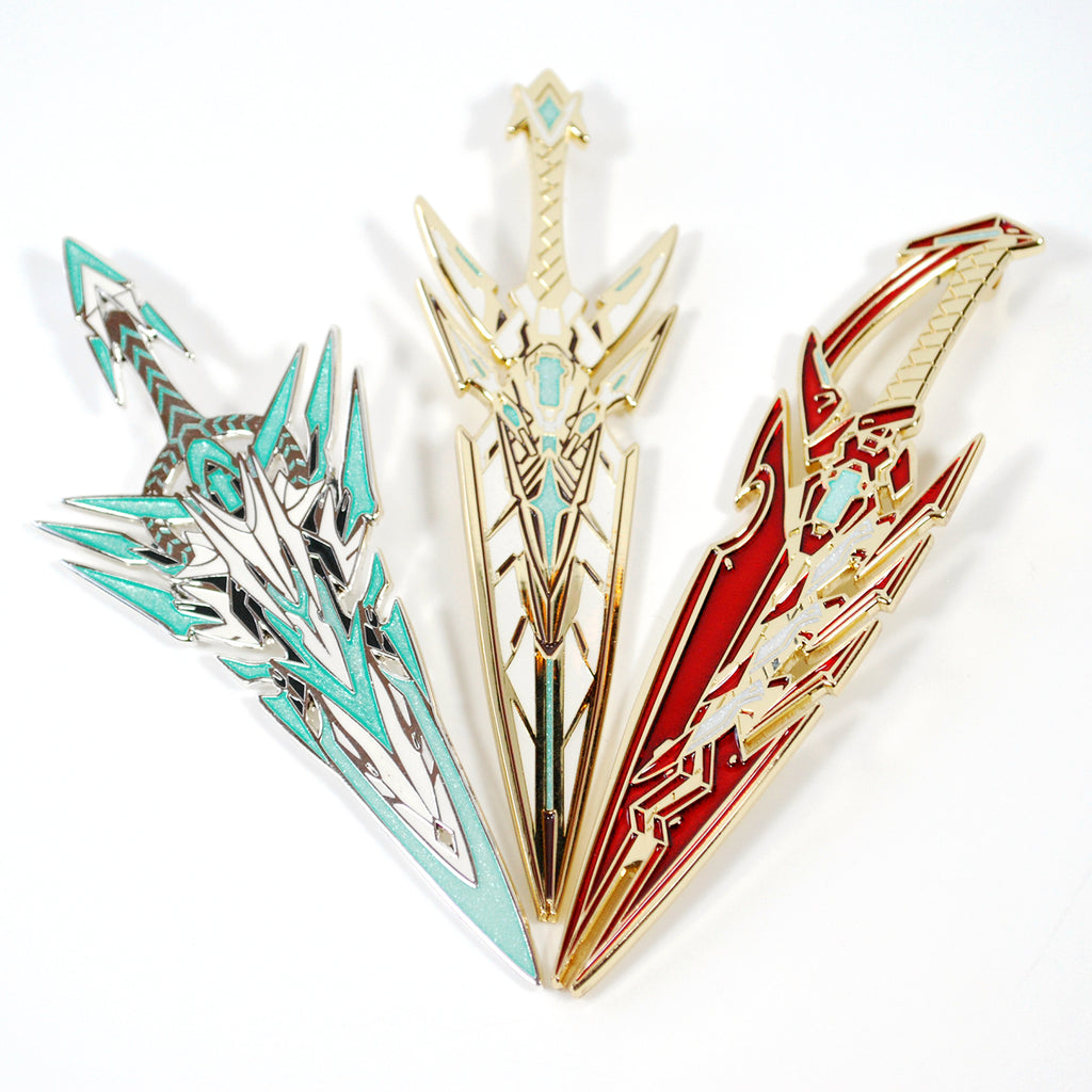 Pyra Mythra Pneuma Aegis Blade Enamel and Metal Accessory