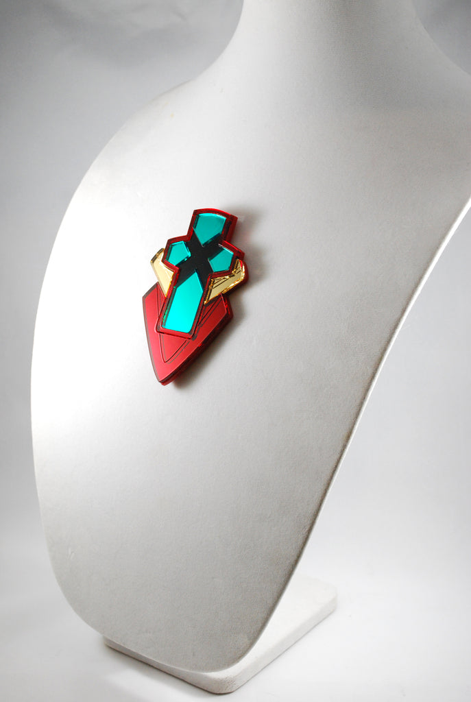 Pyra Core Crystal in Acrylic as Necklace Keychain or Magnet – Clinkorz