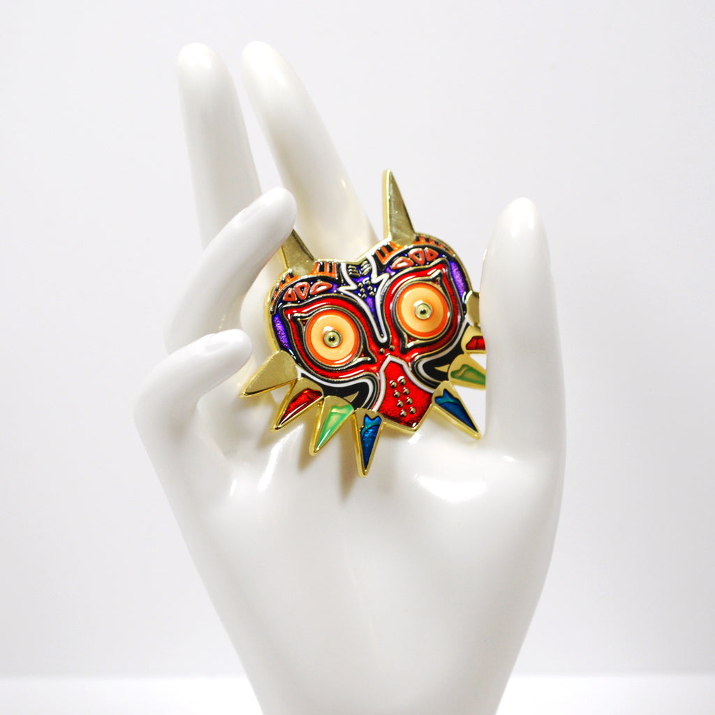 Majora's Mask Metal and Enamel Necklace Keychain or Pin