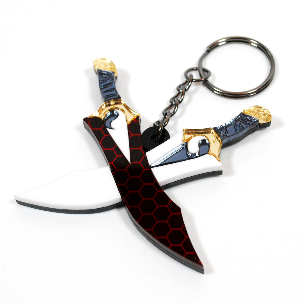 Fate Kanshou and Bakuya Archer Swords Acrylic Necklace or Keychain