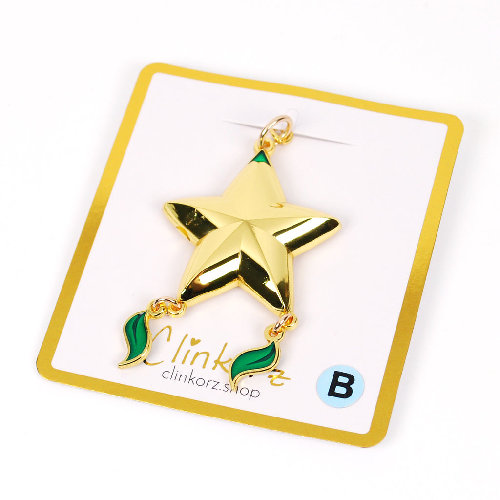 B Grade Paopu Fruit Metal and Enamel Charm