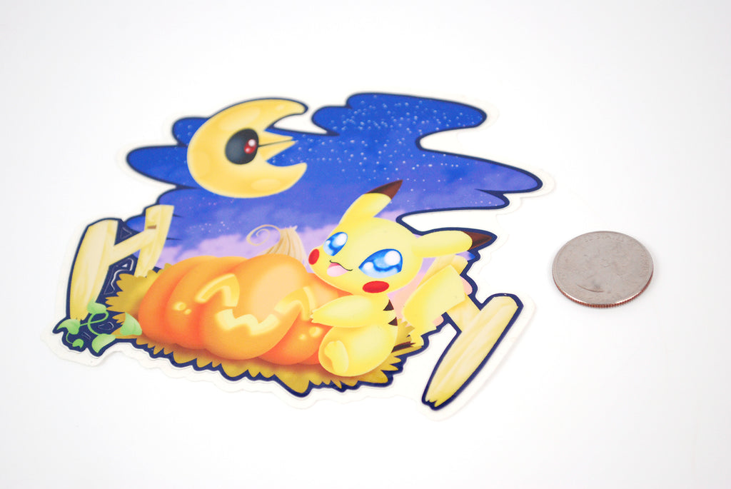 Halloween Pika Vinyl Sticker