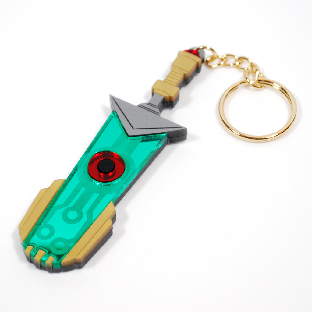 Transistor Sword Acrylic Necklace or Keychain