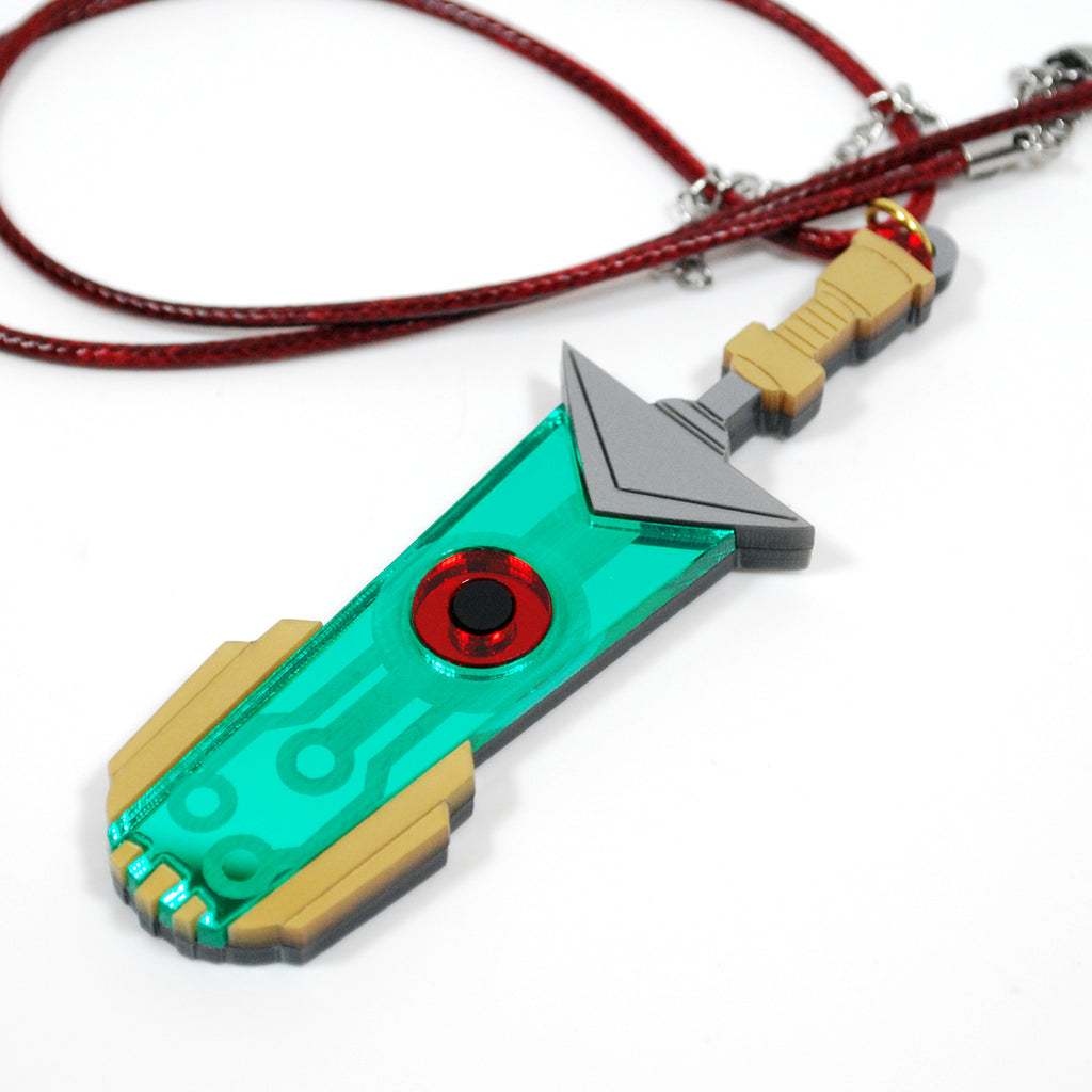 Transistor Sword Acrylic Necklace or Keychain