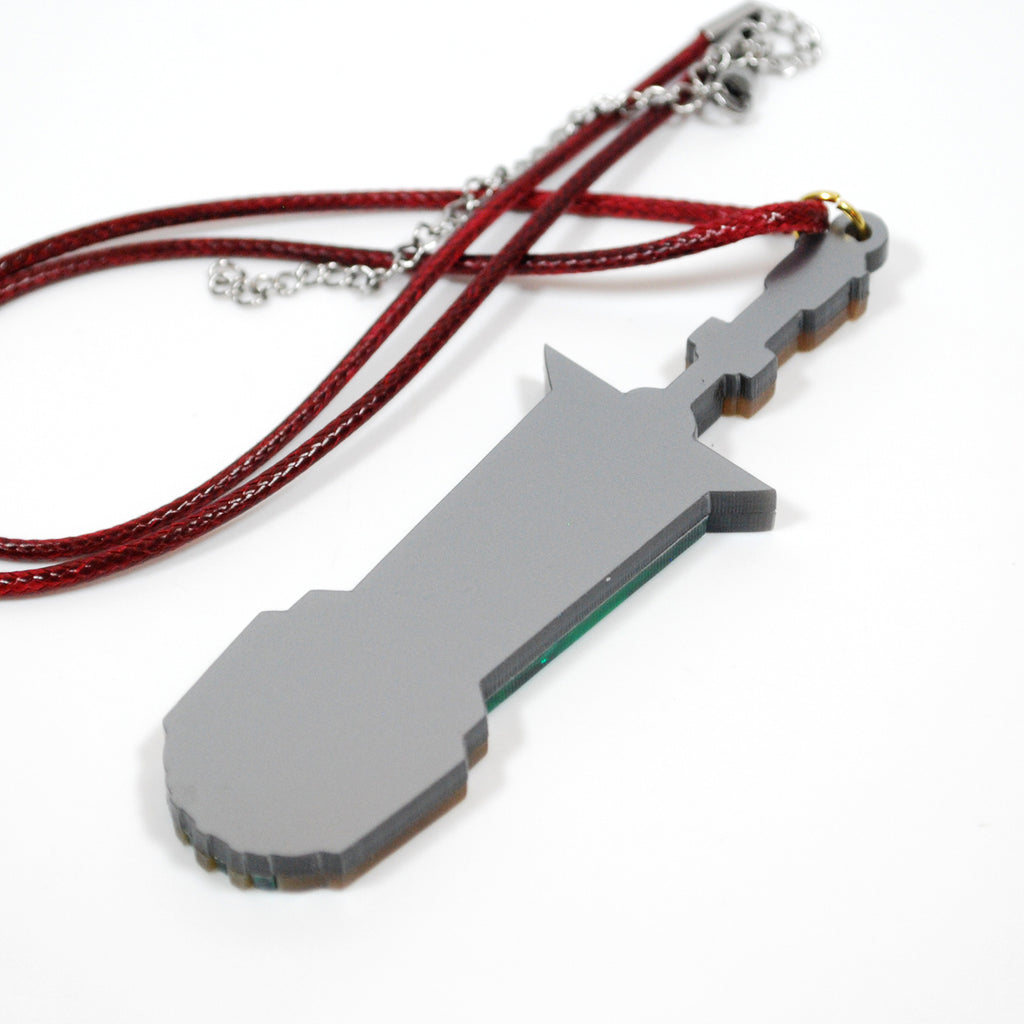 Transistor Sword Acrylic Necklace or Keychain