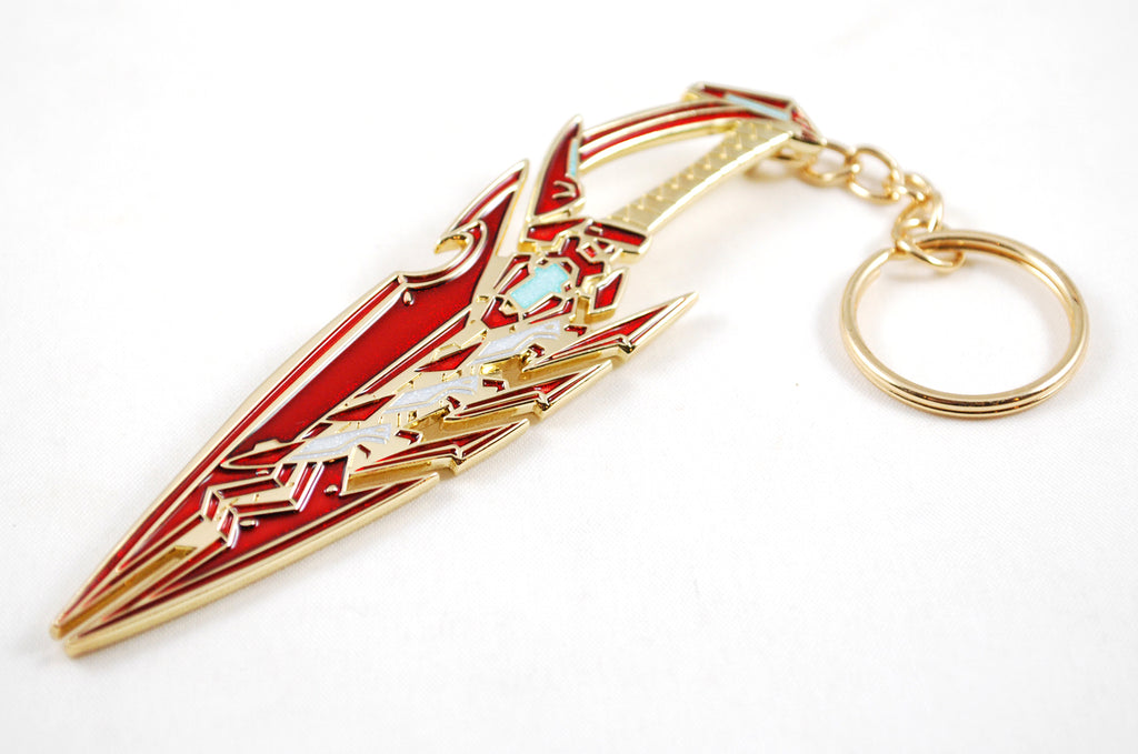 XC2 Pyra Aegis Blade Enamel Metal as Necklace Keychain or Pin UPDATED