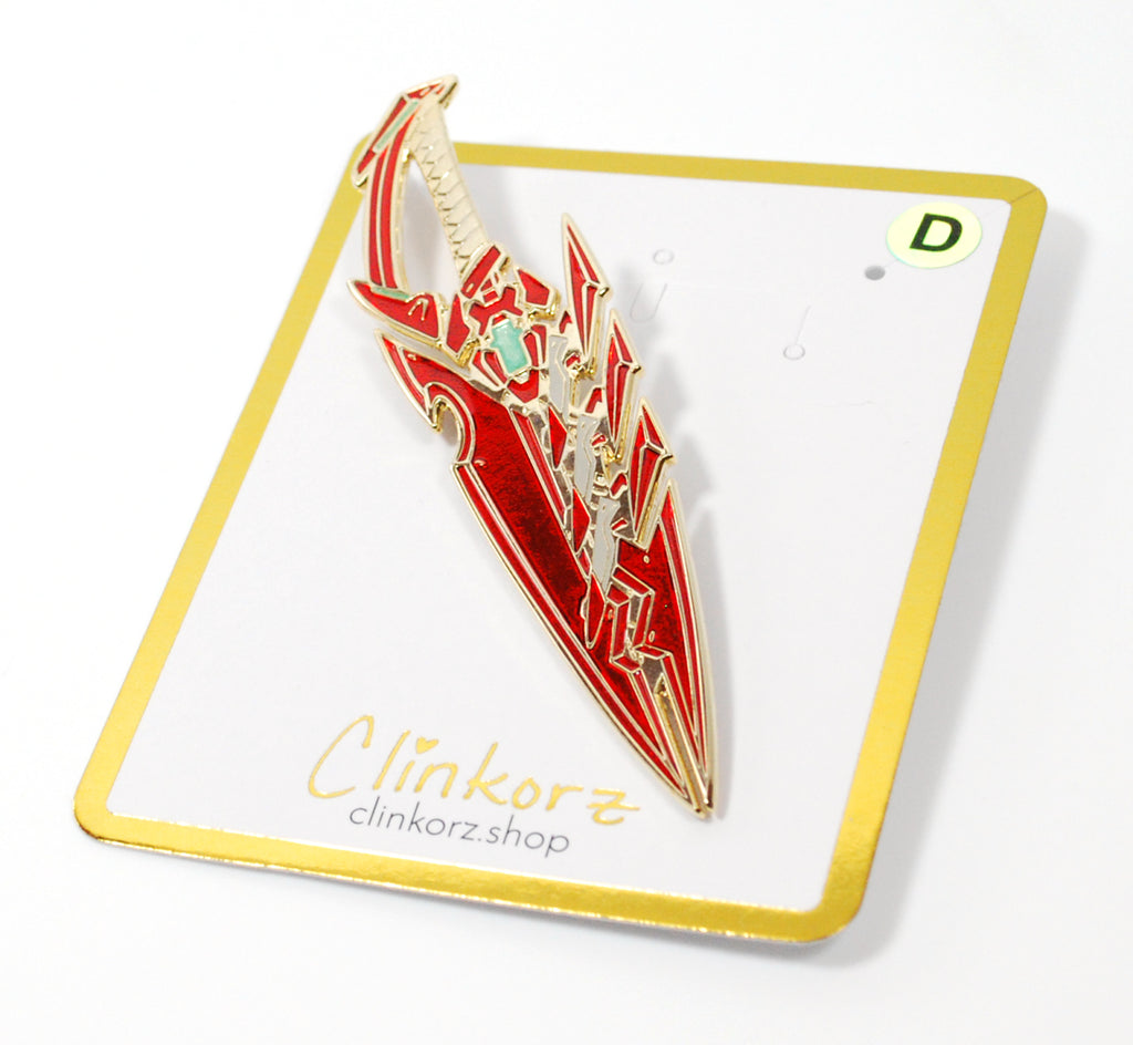 Discontinued 2nd Iteration XC2 Pyra Aegis Blade in Enamel and Metal