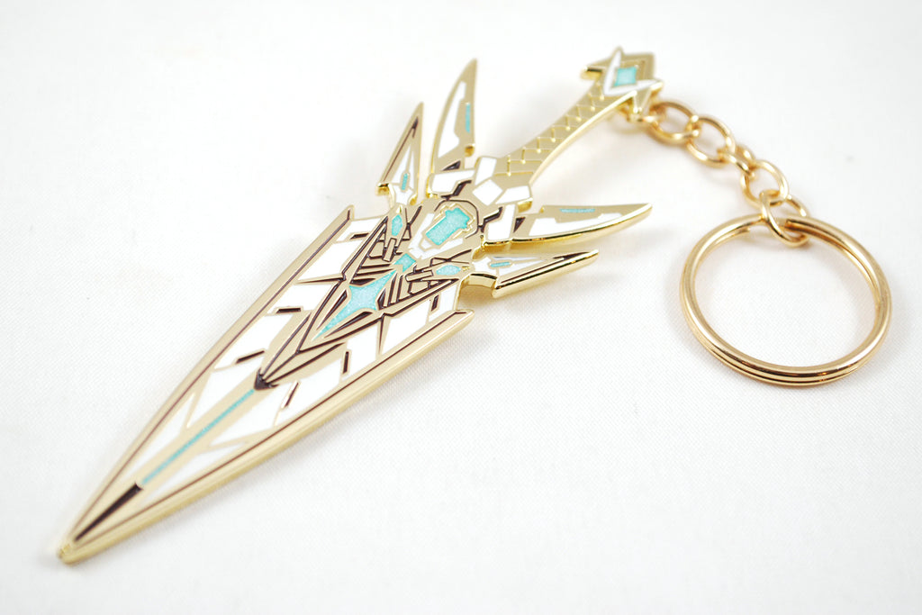 XC2 Mythra Aegis Blade Enamel Metal as Necklace Keychain or Pin UPDATED