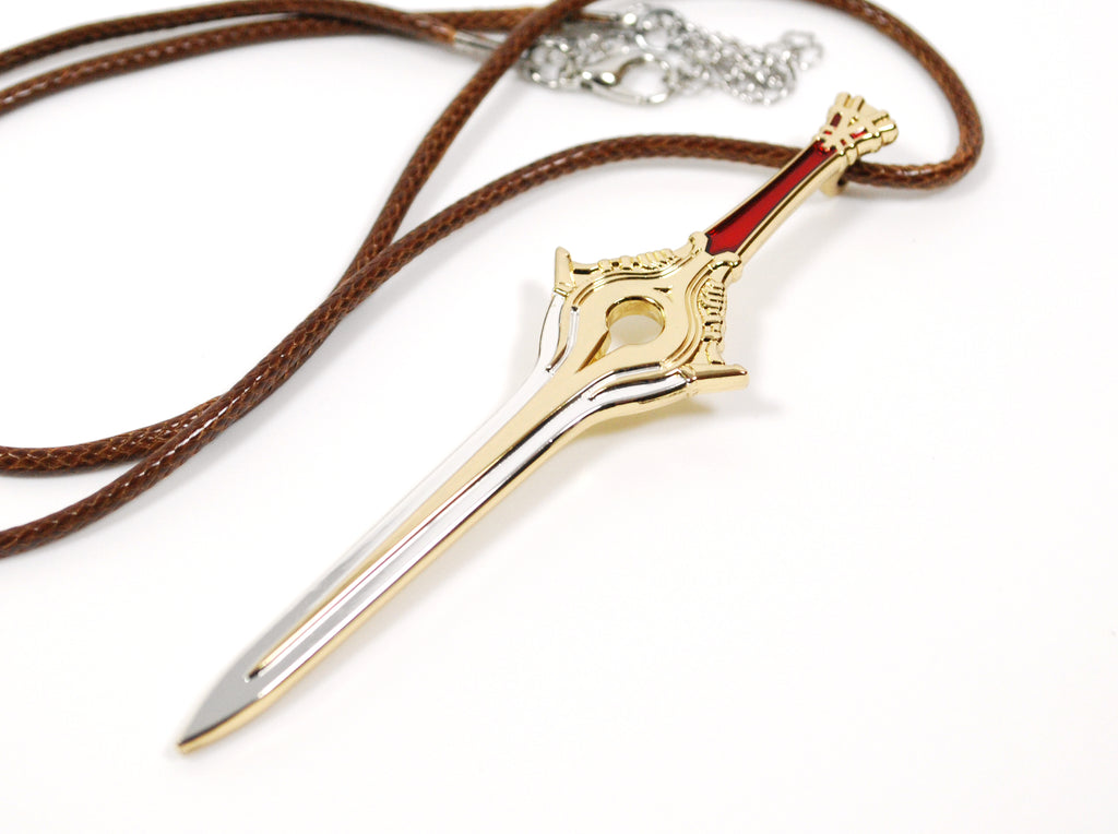 Fire Emblem Lucina's Exalted Falchion in Metal and Enamel as Necklace Keychain or Pin
