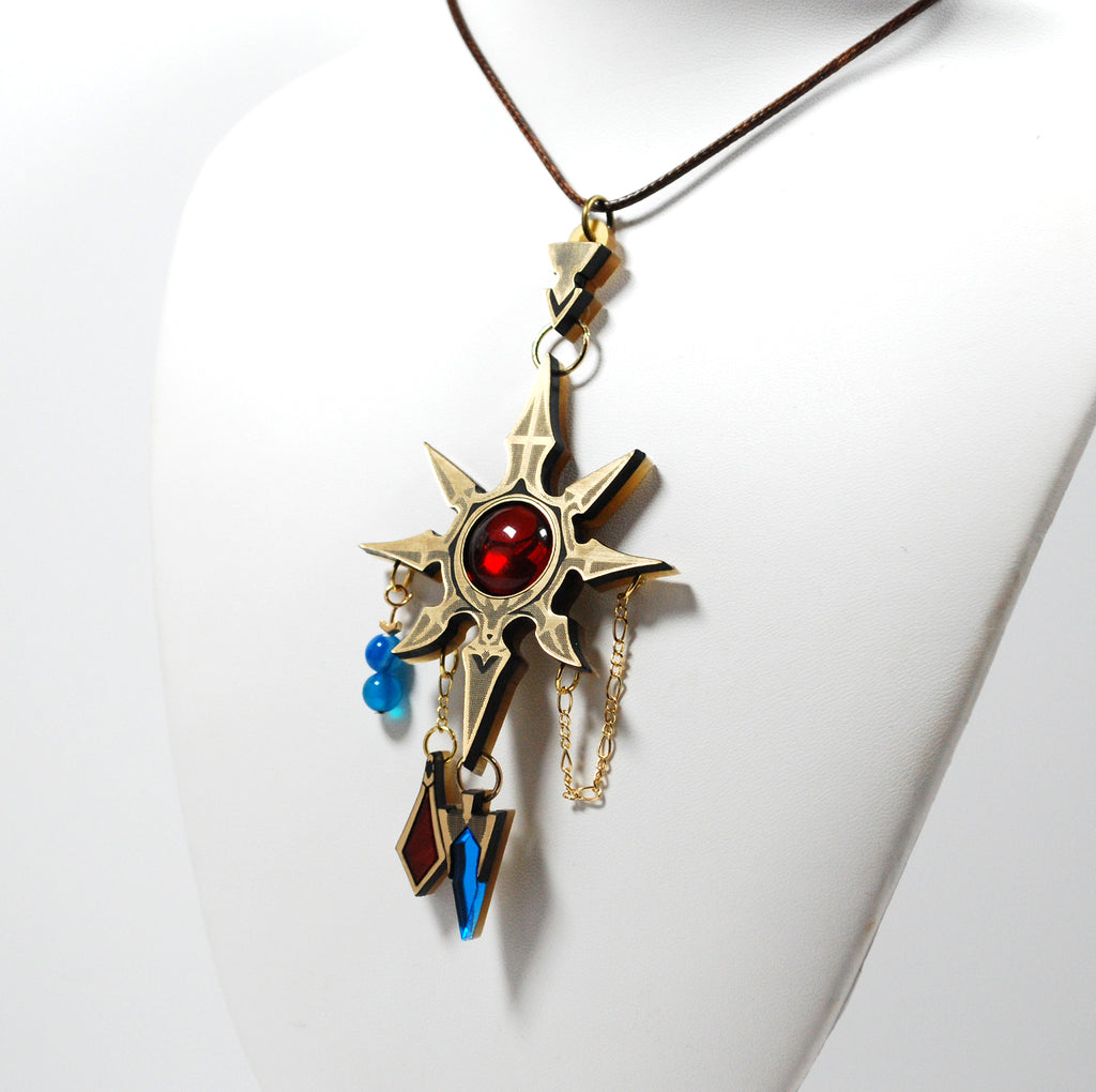 FFXIV Azeyma's EXP Earring in Acrylic Clip-on, Post, or Necklace