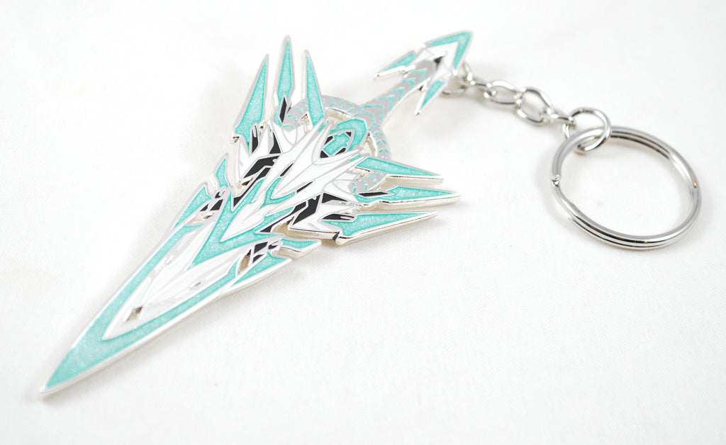 XC2 Pyra Mythra Pneuma Aegis Blade Enamel Metal as Necklace or Keychain UPDATED