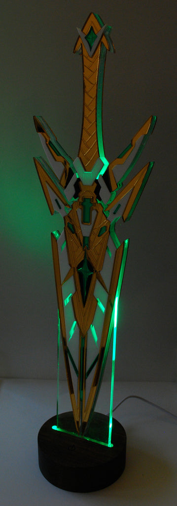 Mythra Aegis Acrylic Light Display with LED Color Changing Base – Clinkorz