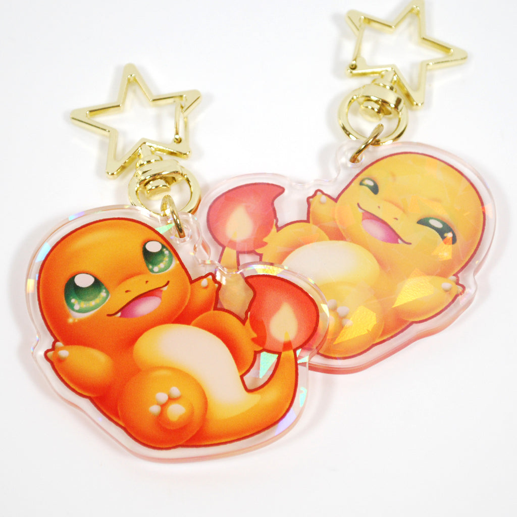 Charmander Chibi Fanart Keychain