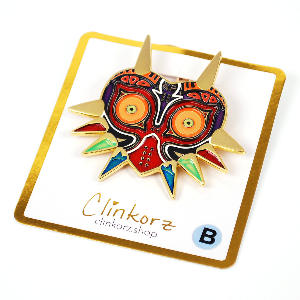 B Grade Majora's Mask Metal and Enamel
