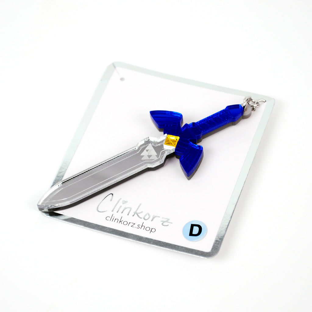 Discontinued Master Sword from A Link Between Worlds Acrylic Necklace or Keychain