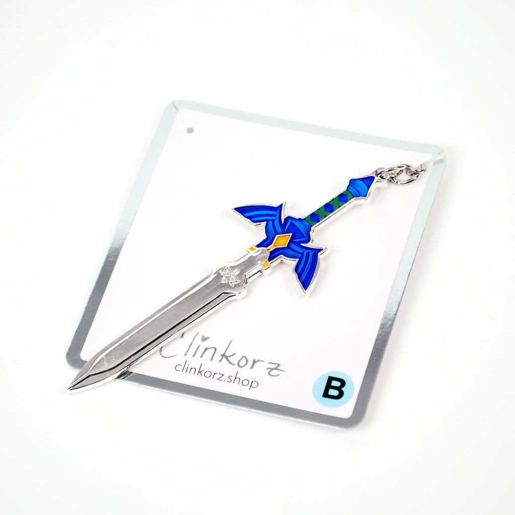 B Grade Zelda Master Sword Metal and Enamel Accessory