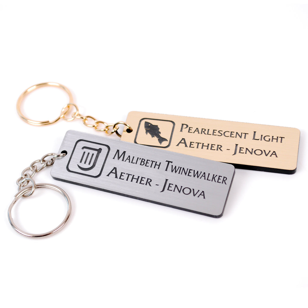 FF Character Name Tag Acrylic Keychain CUSTOMIZABLE