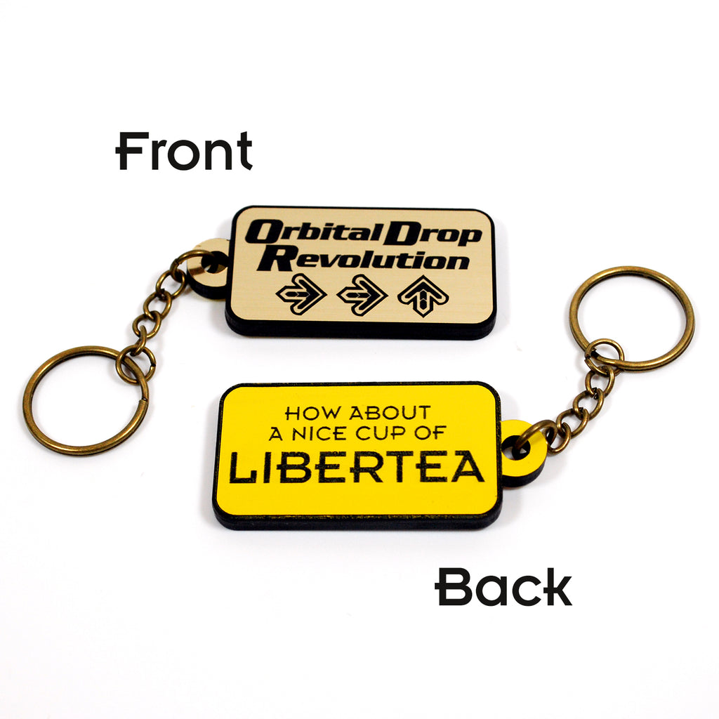 Helldivers DDR Meme Acrylic Keychain Charm