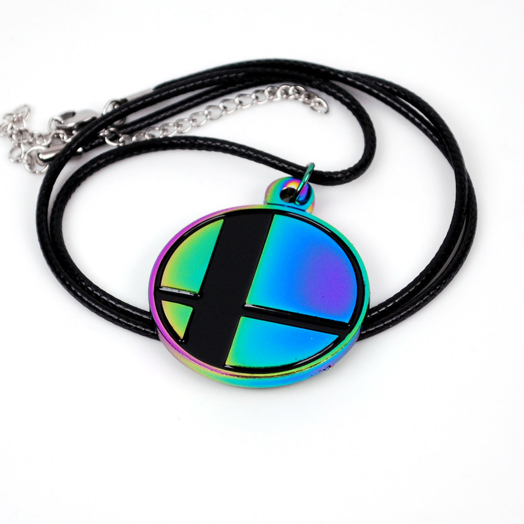 Smash Ball Metal and Enamel as Necklace or Keychain