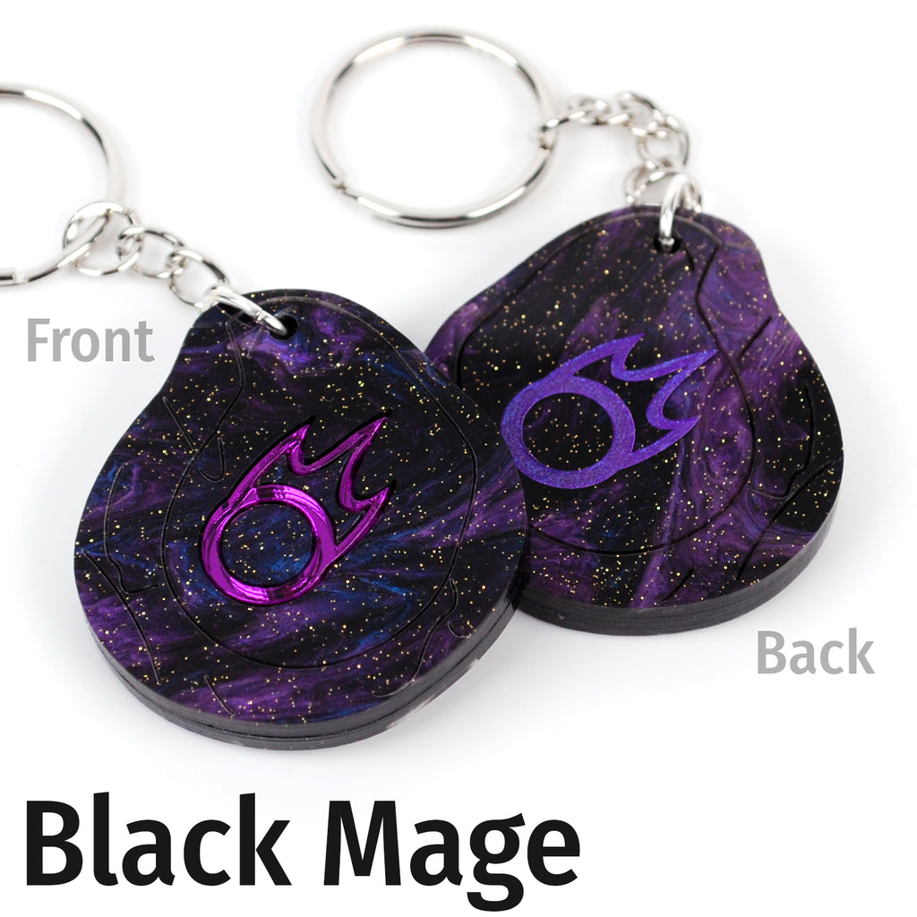 FFXIV Job Stones in Acrylic as Keychains with NFC Chip Inside