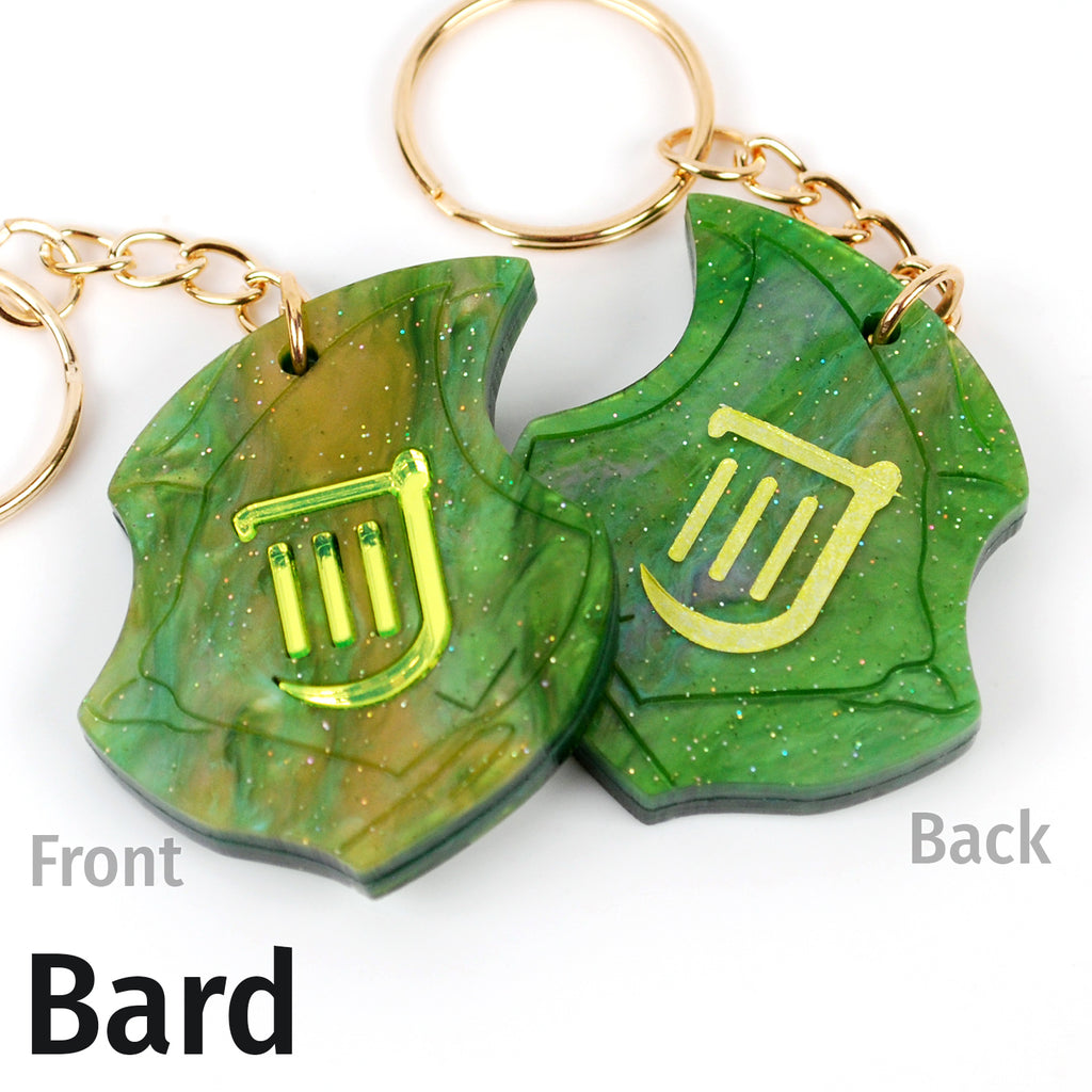 FFXIV Job Stones in Acrylic as Keychains with NFC Chip Inside