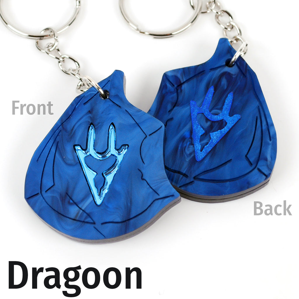 FFXIV Job Stones in Acrylic as Keychains with NFC Chip Inside