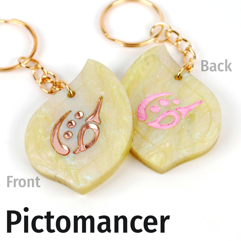 FFXIV Job Stones in Acrylic as Keychains with NFC Chip Inside