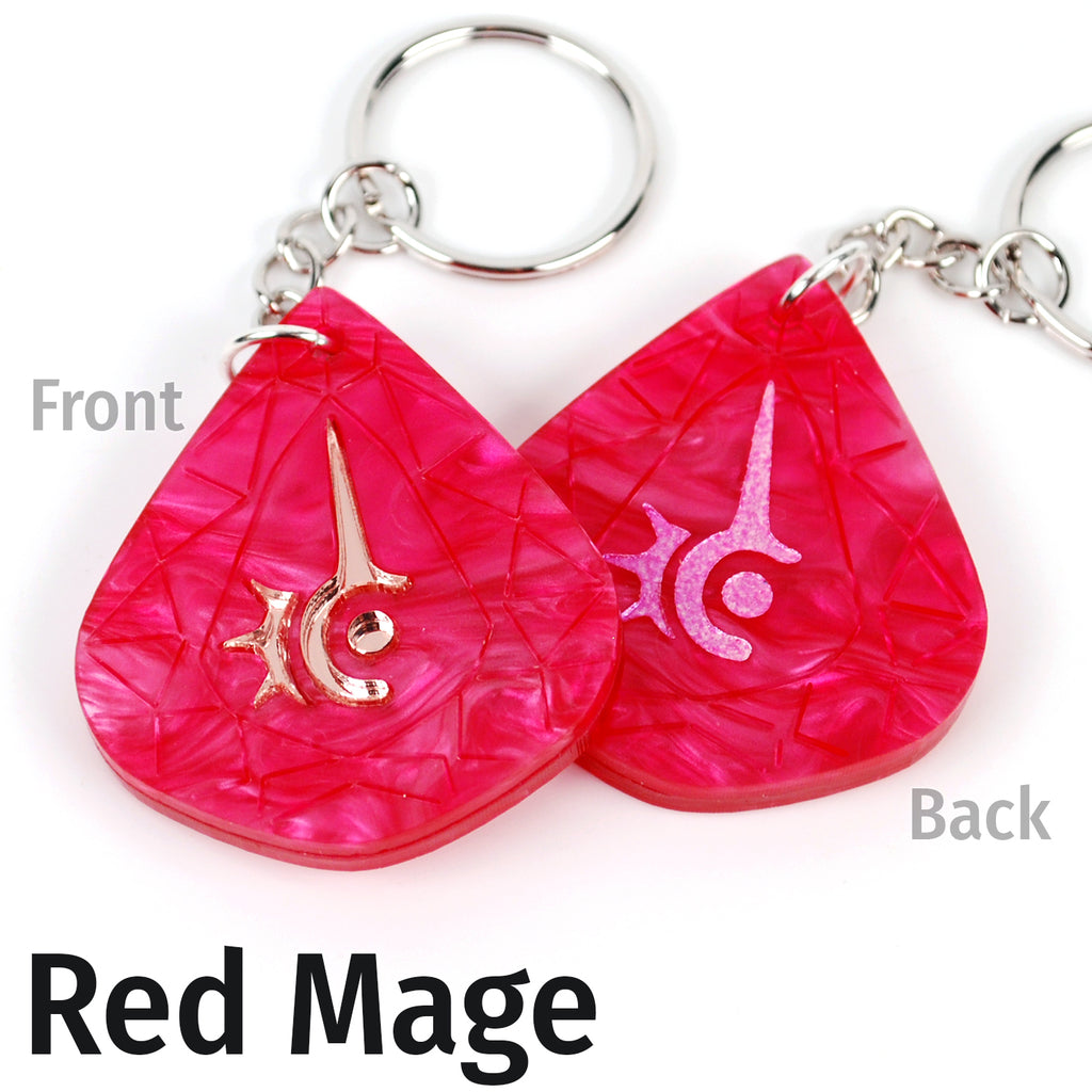 FFXIV Job Stones in Acrylic as Keychains with NFC Chip Inside