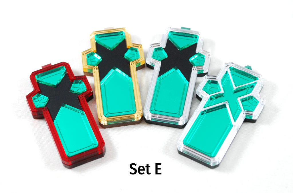 XB2 Core Crystal Sets as Necklaces or Keychains