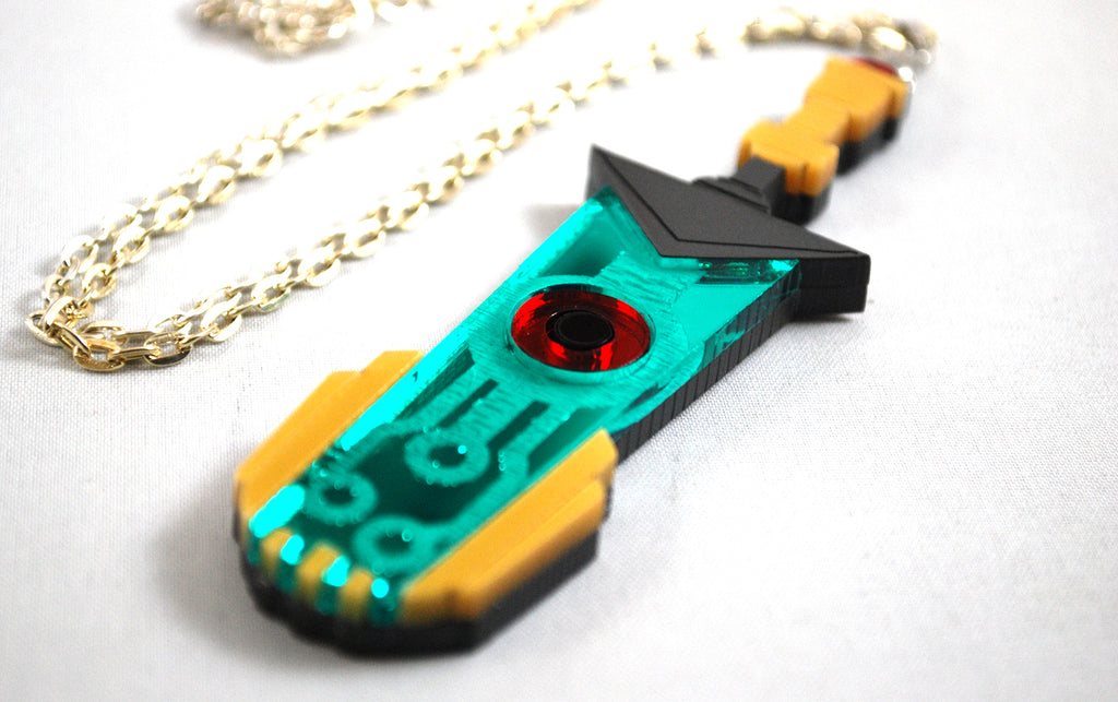 Transistor Sword Acrylic Necklace or Keychain