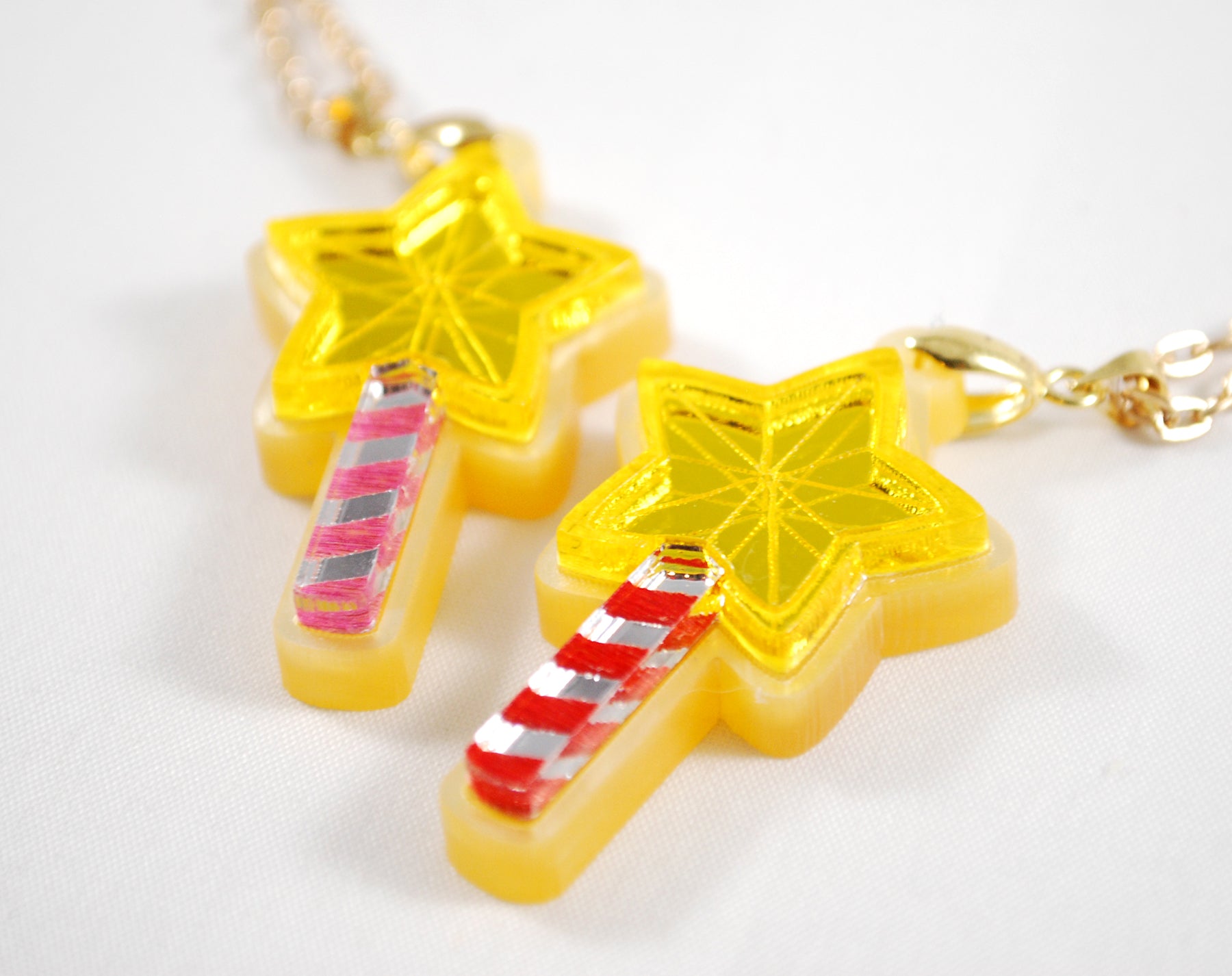 Star Rod Handmade Acrylic Necklace or Keychain – Clinkorz