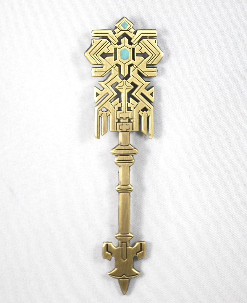 FFXIV Crystal Exarch's Staff Enamel and Metal Pin Necklace or Keychain