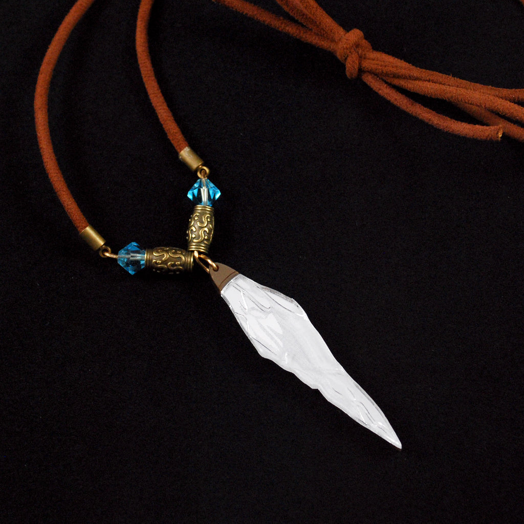 RETIRED FFXIV Memories of Shiva - Ryne and Gaia's Ice Crystal Necklace in Acrylic