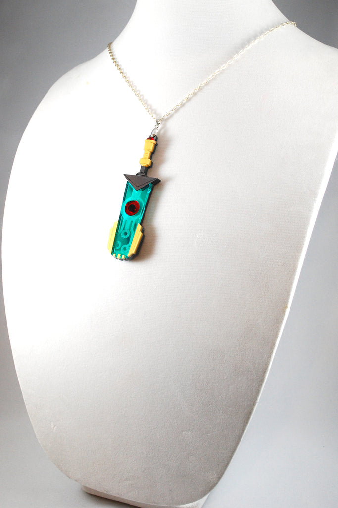 Transistor Sword Acrylic Necklace or Keychain