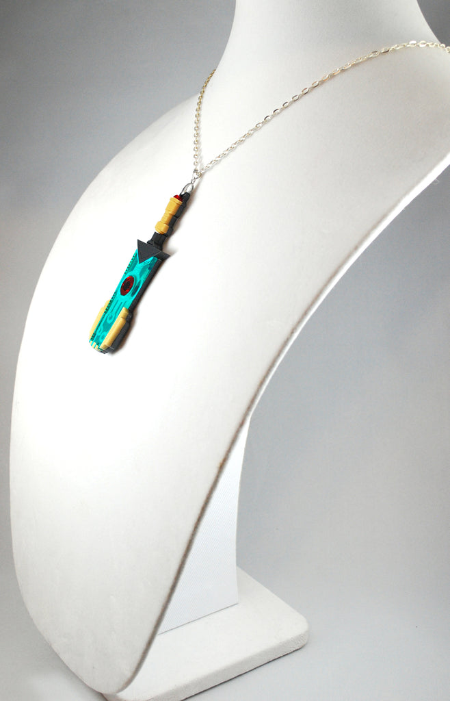 Transistor Sword Acrylic Necklace or Keychain