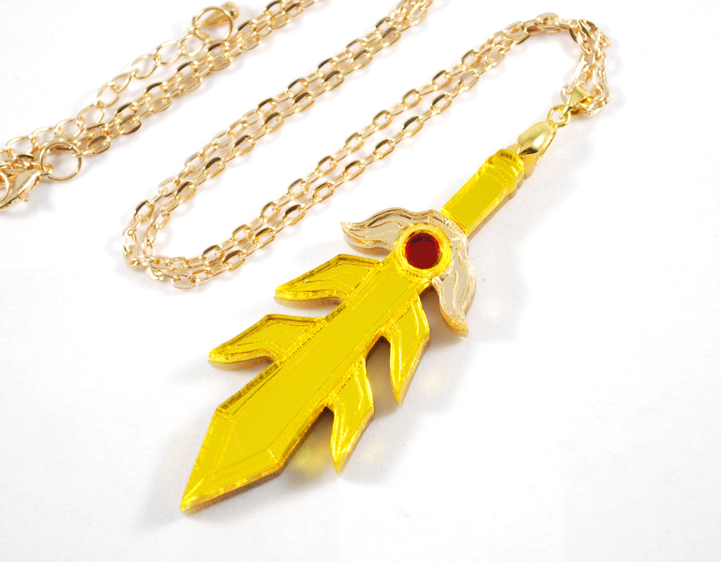 Discontinued Kirby Meta Knight's Galaxia Acrylic Necklace