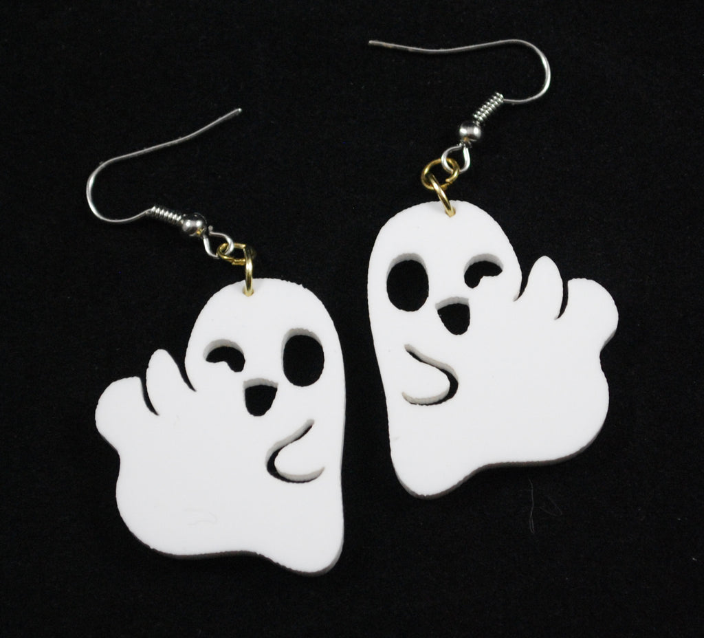 RETIRED Bye Bitches (Boo, Bishes) Halloween Acrylic Pair of Earrings