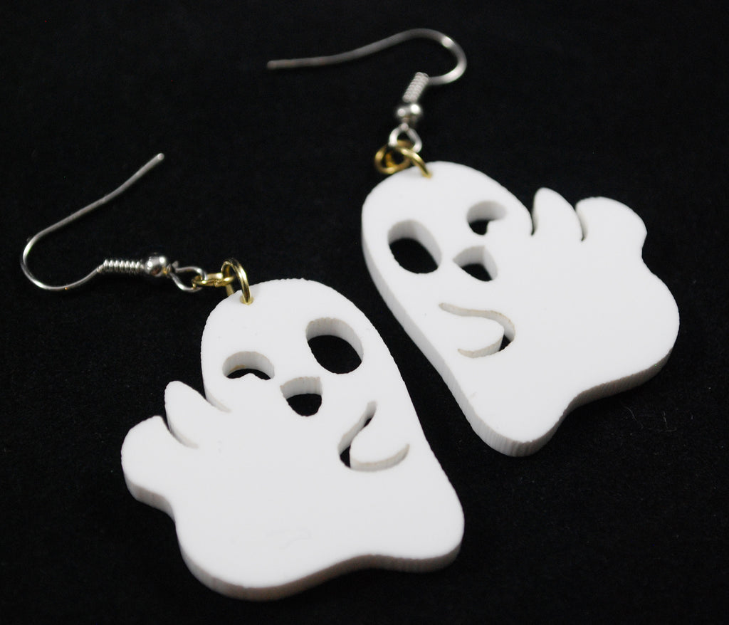 RETIRED Bye Bitches (Boo, Bishes) Halloween Acrylic Pair of Earrings