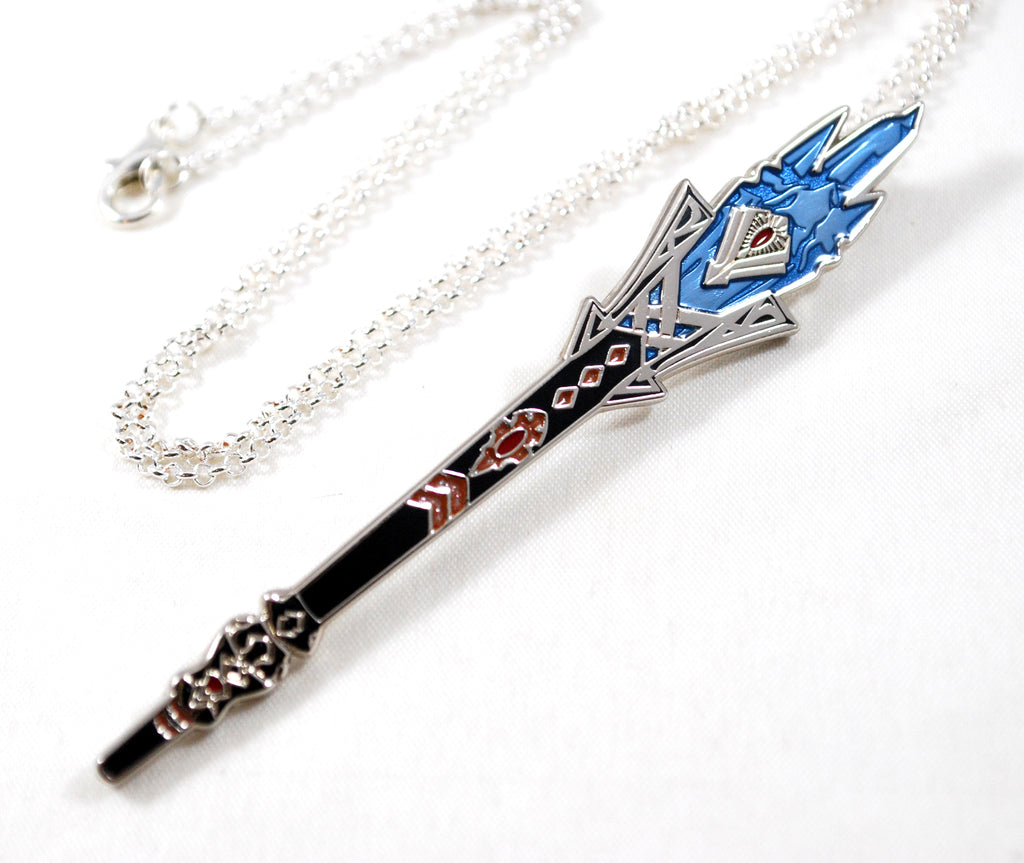 FFXIV G'Raha Tia's Scion Staff in Metal as Necklace Keychain or Pin