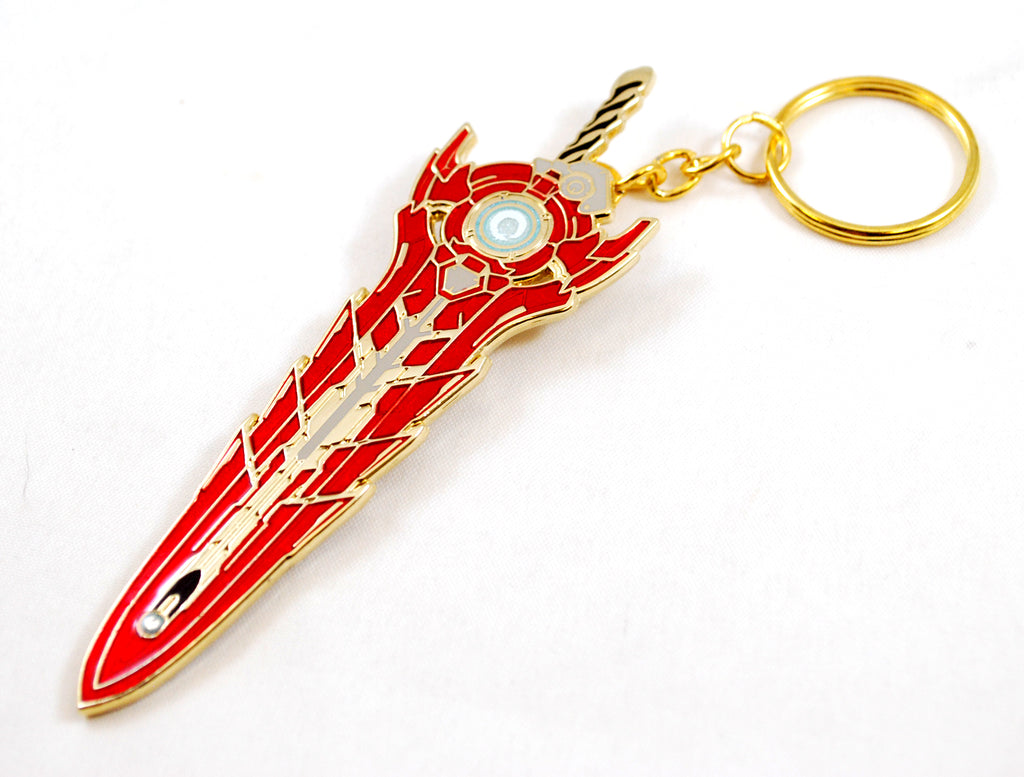XC3 Noah's Veiled Sword as a Necklace Keychain or Pin Metal and Enamel