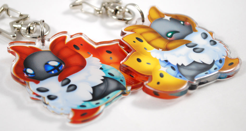 Volcarona Chibi Fanart Keychain