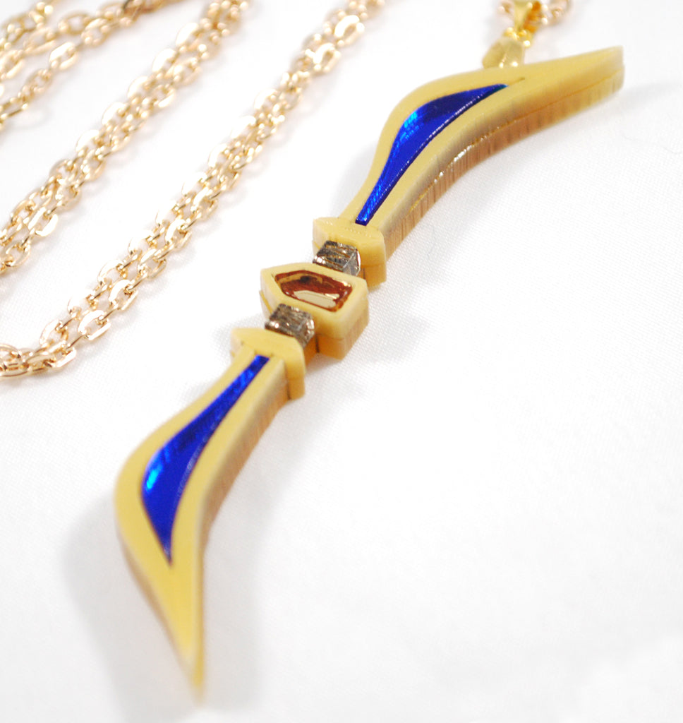 Pit's Palutena Bow from Kid Icarus Acrylic Necklace or Keychain