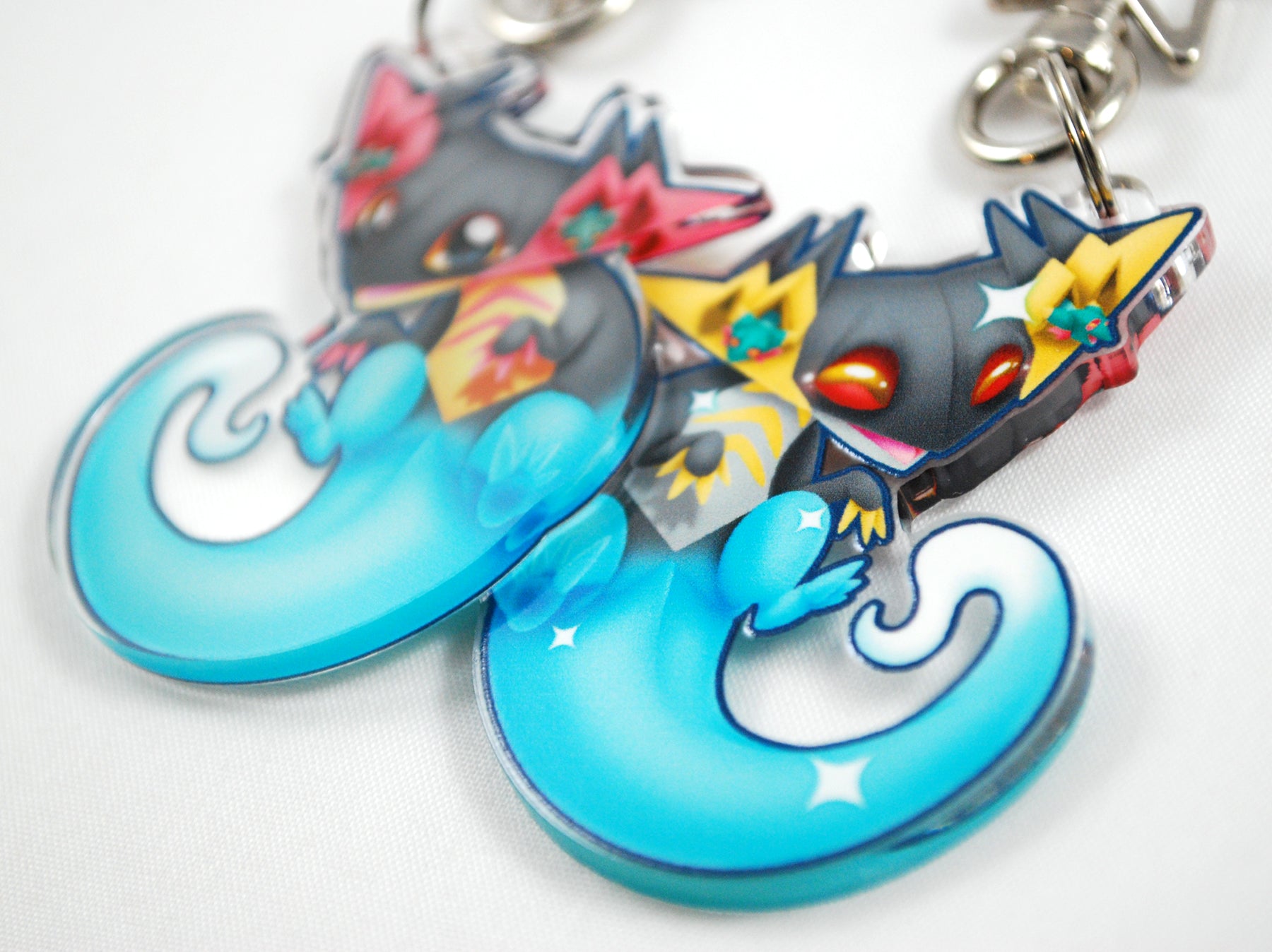 Dragapult Chibi Fanart Keychain Clinkorz